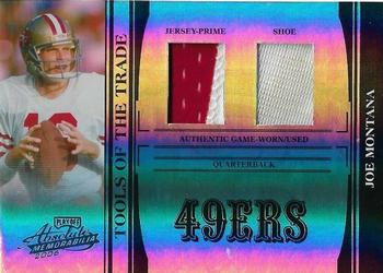 2006 Playoff Absolute Memorabilia - Tools of the Trade Material Double Black Spectrum #TOT-79 Joe Montana Front