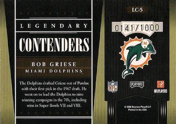 2006 Playoff Contenders - Legendary Contenders #LC-5 Bob Griese Back
