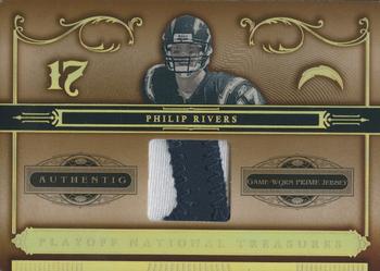 2006 Playoff National Treasures - Material Prime #91 Philip Rivers Front