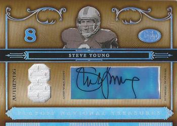2006 Playoff National Treasures - Material Signature Jersey Numbers #95 Steve Young Front