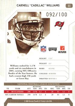 2006 Playoff NFL Playoffs - Gold Proof #11 Cadillac Williams Back