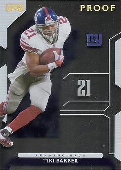 2006 Playoff NFL Playoffs - Gold Proof #63 Tiki Barber Front