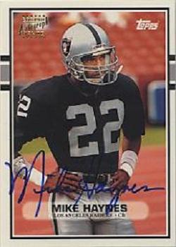 1997 Topps - Hall of Fame Class of 1997 Autographs #1 Mike Haynes Front