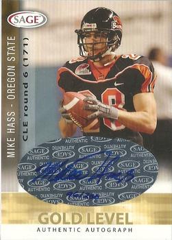 2006 SAGE - Autographs Gold #A22 Mike Hass Front