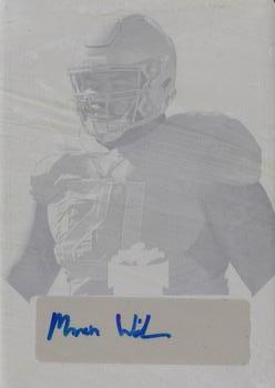 2021 Leaf Metal Draft - Portrait Autographs Printing Plates Cyan #MW1 Marvin Wilson Front