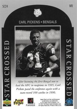 1997 Upper Deck - Star Crossed #SC24 Carl Pickens Back