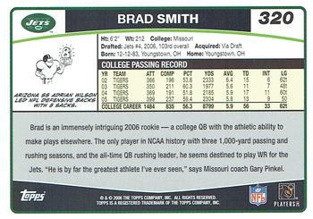 2006 Topps - Special Edition Rookies #320 Brad Smith Back