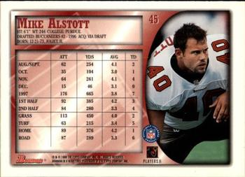 1998 Bowman #45 Mike Alstott Back