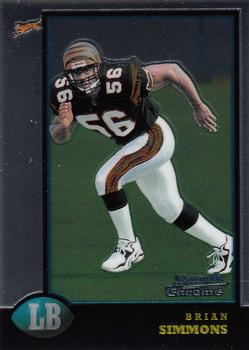 1998 Bowman Chrome #24 Brian Simmons Front