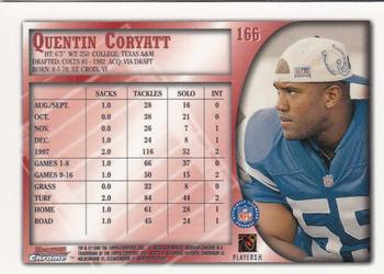 1998 Bowman Chrome #166 Quentin Coryatt Back