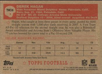 2006 Topps Heritage - Chrome #THC36 Derek Hagan Back