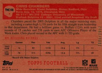 2006 Topps Heritage - Chrome #THC108 Chris Chambers Back