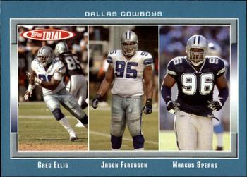 2006 Topps Total - Blue #25 Jason Ferguson / Marcus Spears / Greg Ellis Front