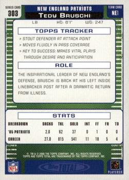 2006 Topps Total - Blue #303 Tedy Bruschi Back