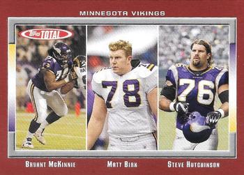 2006 Topps Total - Red #55 Bryant McKinnie / Matt Birk / Steve Hutchinson Front