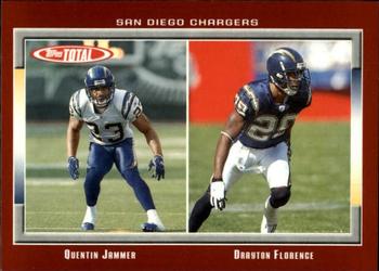 2006 Topps Total - Red #162 Drayton Florence / Quentin Jammer Front