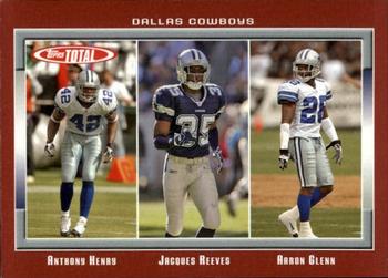 2006 Topps Total - Red #331 Aaron Glenn / Anthony Henry / Jacques Reeves Front