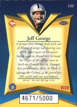 1998 Collector's Edge Masters #122 Jeff George Back