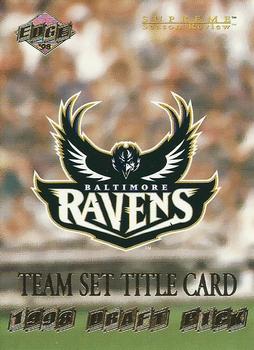 1998 Collector's Edge Supreme Season Review #14 Baltimore Ravens Front