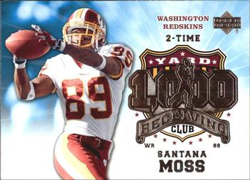 2006 Upper Deck - 1000 Yard Receiving Club #1KRE-SM Santana Moss Front