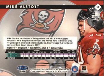 1998 Fleer Tradition #10 Mike Alstott Back