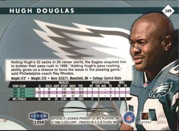 1998 Fleer Tradition #169 Hugh Douglas Back