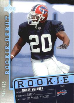 2006 Upper Deck Rookie Debut - Holofoil #110 Donte Whitner Front