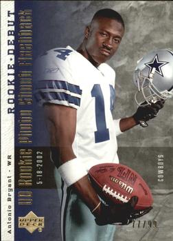 2006 Upper Deck Rookie Debut - Rookie Photo Shoot Flashback Gold #RPF6 Antonio Bryant Front