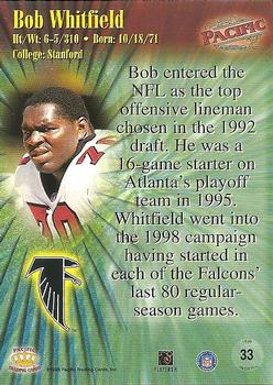 1998 Pacific #33 Bob Whitfield Back
