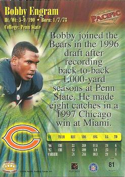 1998 Pacific #81 Bobby Engram Back