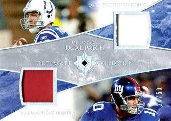 2006 Upper Deck Ultimate Collection - Jerseys Dual Patch #UD-MM Peyton Manning / Eli Manning Front