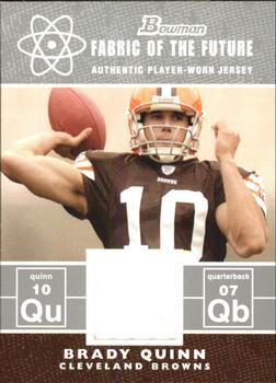 2007 Bowman - Fabric of the Future #FF-BQ Brady Quinn Front