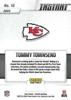 2023 Panini Instant Kansas City Chiefs Super Bowl LVIII Champions #16 Tommy Townsend Back