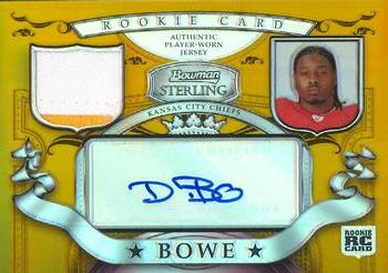 2007 Bowman Sterling - Gold Relic Autographs #BSG-DB Dwayne Bowe Front