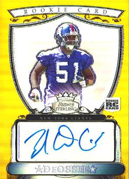 2007 Bowman Sterling - Gold Rookie Autographs #BSGA-ZD Zak DeOssie Front