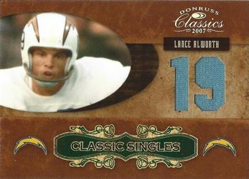 2007 Donruss Classics - Classic Singles Jerseys Jersey Numbers #CS-29 Lance Alworth Front