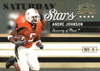 2007 Donruss Classics - Saturday Stars Gold #SS-17 Andre Johnson Front
