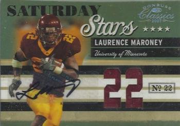 2007 Donruss Classics - Saturday Stars Jerseys Jersey Numbers Autographs #SS-9 Laurence Maroney Front