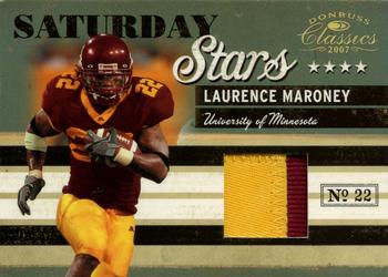 2007 Donruss Classics - Saturday Stars Jerseys Prime #SS-9 Laurence Maroney Front