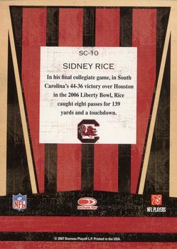 2007 Donruss Classics - School Colors #SC-10 Sidney Rice Back