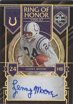 2023 Panini Limited - Ring of Honor Autographs Gold Spotlight #ROH-LMO Lenny Moore Front