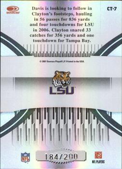 2007 Donruss Elite - College Ties Black #CT-7 Michael Clayton / Craig 