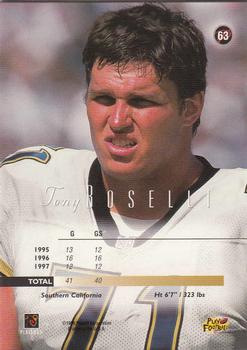 1998 Playoff Prestige SSD Hobby #63 Tony Boselli Back