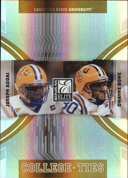 2007 Donruss Elite - College Ties Gold #CT-6 Joseph Addai / Dwayne Bowe Front