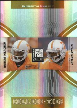 2007 Donruss Elite - College Ties Gold #CT-8 Robert Meachem / Jayson Swain Front