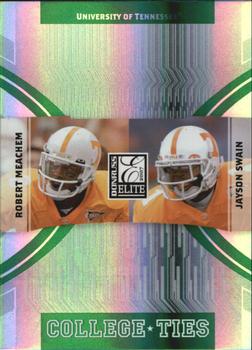 2007 Donruss Elite - College Ties Green #CT-8 Robert Meachem / Jayson Swain Front