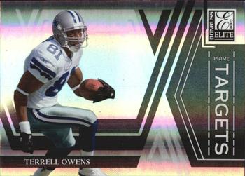 2007 Donruss Elite - Prime Targets Black #PT-2 Terrell Owens Front