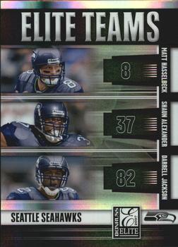 2007 Donruss Elite - Teams Black #ET-20 Matt Hasselbeck / Shaun Alexander / Darrell Jackson Front