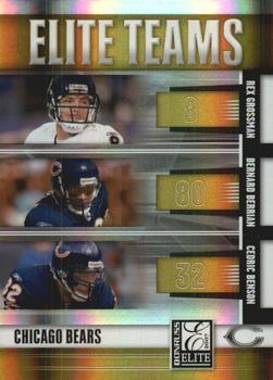 2007 Donruss Elite - Teams Gold #ET-6 Rex Grossman / Bernard Berrian / Cedric Benson Front