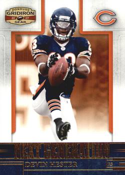 2007 Donruss Gridiron Gear - Next Generation Gold #NG-11 Devin Hester Front